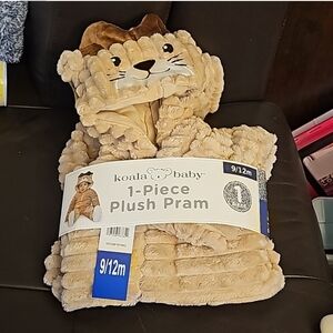 Koala Baby Fleece Jumper blanket sleeper 9/12m nwt Lion